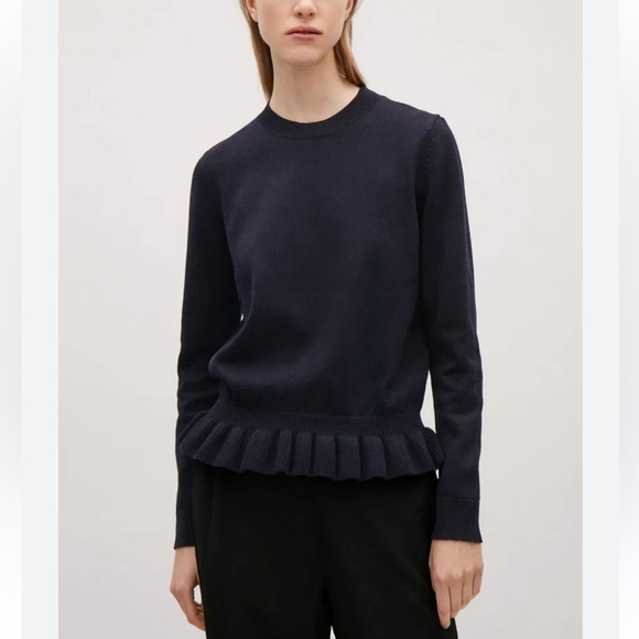 COS Sweaters - COS Frill Hem Jumper sweater medium